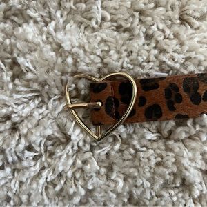 cheetah heart belt